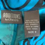 Chico's ADDITIONS by Chico women's size 3 Large Light weight paisley Jacket, blue Photo 3