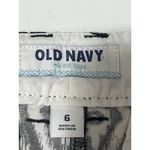 Old Navy Women’s Size 6 White & Black Blackjack” Everyday Shorts 100% Cotton Photo 2