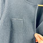 Icelandic 100% wool beautiful cardigan sweater with embroidery designs Black Size L Photo 6