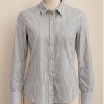 H&M  Blue Striped Button-Down Shirt XS Photo 0