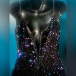 Black Sequin Fringe Mini Dress – Yessa – Size Small (US 2–4) Photo 3