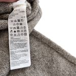 All Saints Tan Silver Metallic Thread Roll Neck Oversized Wool Blend Sweater S Photo 9