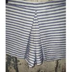 BCBGeneration  Women's White and Navy Striped Pleat Front shorts size 2 Photo 1