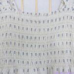 Madewell NEW  Lucie Smocked Tank Mini Dress in‎ Textural Clipdot, XL Photo 5