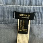 Forever 21  Mini Skirt Womens XS Dusty Blue Corduroy Snap Button High Rise Retro Photo 3