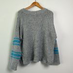 Aerie | Gray Wool-blend Oversized Chunky Knit Sweater sz M Photo 3