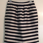 Banana Republic black & Ivory stripe tulip skirt 0 Photo 0