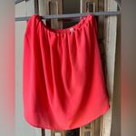 Tyche NWT  Strapless Coral Blouse. Large. Photo 0