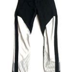 Athleta Athletes Precision 7/8 Ankle Tight Legging Black White Mesh Photo 1