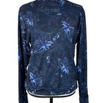 Columbia Large Weekend Adventure Top Pullover Floral Stretch Long Sleeve Navy Photo 0