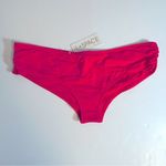 l*space L* Sensual Solids Twiggy Bikini Bottoms Size L NWT in Coral Photo 1