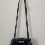 Salvatore Ferragamo  Black Reptile Lizard Skin Triangle Crossbody Purse Vintage Photo 0
