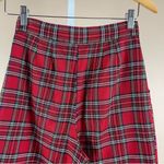 Urban Renewal URBAN RENWAL Outfitters Women's XS Red Plaid Straight Leg Trousers High Waist Photo 4