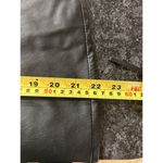 MetroStyle Vintage Black Leather Pants Straight Leg Lined Biker Women’s Size 12 Photo 4