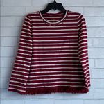 Kate Spade  Red Striped Tassel Long Sleeve Photo 0