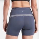 Athleta Allyson Felix Felix Legend shortie Purple Gray biker Plus bottom New 2X Photo 2