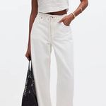 Madewell  Crochet Knit Cutaway Tank Cropped Lighthouse Cotton Blend Cream M NWT Photo 3