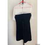 & Other Stories & Other Stories Black Velvet Pearl Top Dress US 6 Photo 3