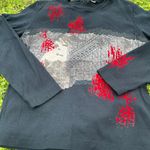 Y2k black and red gothic vampy long sleeve Size L Photo 12