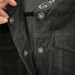 Harold's Black Corduroy Jean Jacket with Embellished Collar Sz M Size M Photo 3