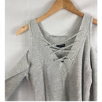 EXPRESS  Two Way Lace Up Cold Shoulder Sweater XS Photo 5