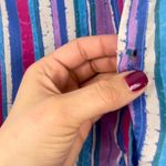 Vintage 1980s Evan Picone Pink & Purple Striped Button Down Blouse Medium Photo 7