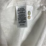Sigrid Olsen 🆕 White Linen Button Up Shirt Photo 3