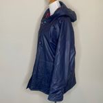 Vintage Apres Sport Rain Jacket Slicker Navy Blue Siz Medium Photo 2
