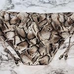 Antonio Melani NWT Women Snake Brown Tunnel Tie Bikini Bottom Sm Beach Pool Photo 0