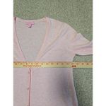 Lilly Pulitzer ‎ Clarissa Sweater Cool Max Cardigan Pale Pink Pearl Ruffle Small Photo 6