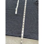 Madewell  Striped Elbow-Sleeve Henley Tee Knit Top Midnight Navy Size XL Photo 13