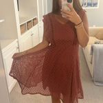 She & Sky FLOWY EMBROIDERED PINK DRESS Photo 3