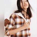 Madewell  Flannel Side-Button Oversized Ex-Boyfriend Shirt in Bickett Plaid Photo 4