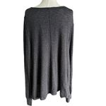 Free People  Grey Metallic Cowl Neck Top Women Blouse Size Large | 72-12 Photo 4
