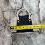 Coach  baby Bennett cream black satchel handbag shoulder strap leather purse Photo 5