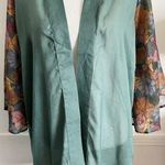 Quagga Green Label • NWT Sheer Green Animal Print Sleeve Kimono Size undefined Photo 0