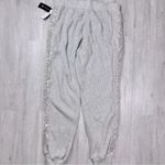 Gray Sweater Knit Sequined Jogger Pants XL Photo 3