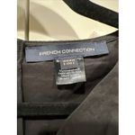 French Connection Rhodes Poplin Black Organic Cotton Mini Dress Minimalist LBD Photo 4