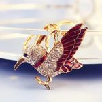 Crystal Red Bird Bag Charm/Keychain New With Tags Photo 0