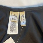 Calvin Klein NWT Black One Piece Swimsuit High Cut Cheeky Minimalist New Size L Photo 11
