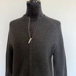 Ralph Lauren VTG 90's  Zip Cardigan Mock Neck‎ Sweater L 100% Merino Wool Photo 1