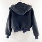 Alo Yoga Alo Foxy Sherpa Fleece Fuzzy Jacket Coat Black XS Photo 3