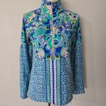 Lilly Pulitzer Blue Grotto Sirens & Spirit Skipper UPF 50 Pullover Size Small Photo 1