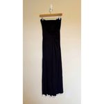 L'Agence LA't by  Black Strapless Faux Wrap Maxi Dress S Photo 1