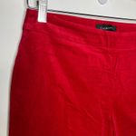 Talbots red velveteen Chatham ankle pants women's size 4P Christmas holiday Photo 3