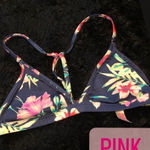 PINK - Victoria's Secret PINK Victoria Secret floral tropical print bikini bra top women’s Small Photo 0
