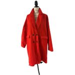 Red Felt Dress Coat size 18 Photo 1