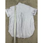 Madewell  Linen-Blend Swenson Popover Shirt Size XS Distant Lavender Beach Summer Photo 7