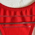 Zyia Active Woman’s Red Preppy Workout Running Striped Comfy Tank Top Size Small Photo 2