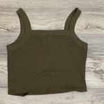 Bozzolo Mocha Brown Cropped Women's Tank Top Size Medium Photo 4